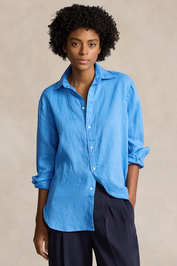 Oversize Fit Linen Shirt