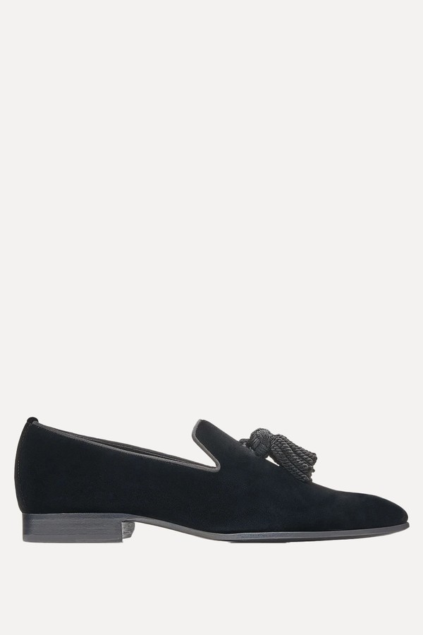 Foxley M Velvet Slip-On Shoes With Tassel