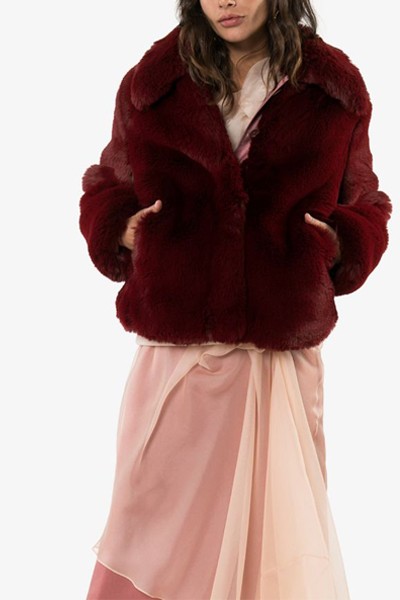 Collared Faux Fur Coat from Sies Marjan