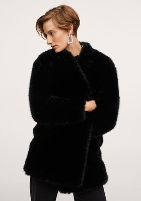 Oversize Faux-Fur Coat from Mango