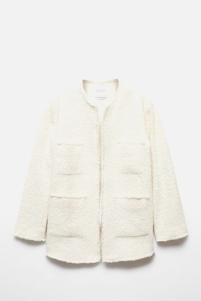 Pocket Tweed Jacket from Mango