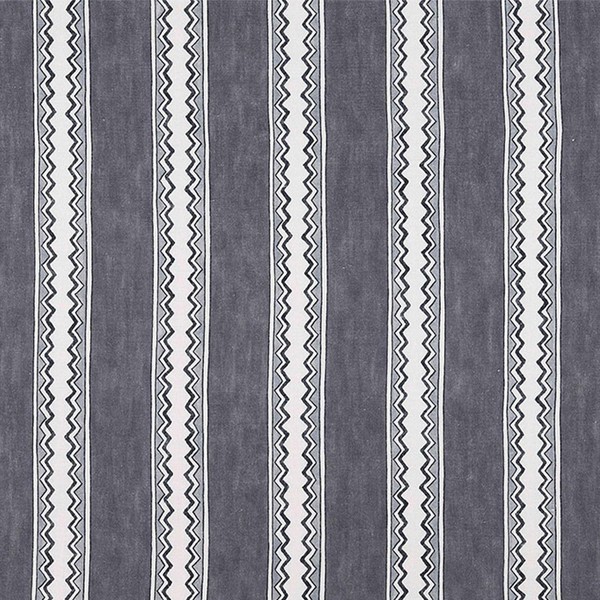 Zig Zag Stripe Fabric Midnight