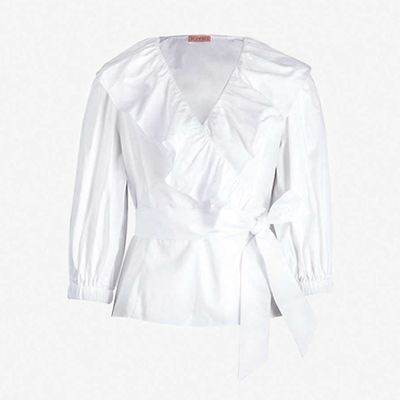 Erin Frilled Cotton Blouse from Kitri