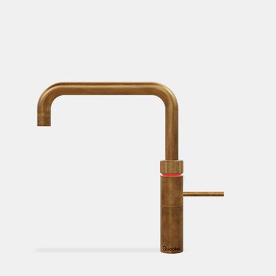 Square Patinated Brass Tap from Quooker