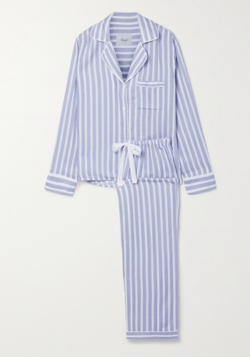 Clara Striped Voile Pajama Set from Rails