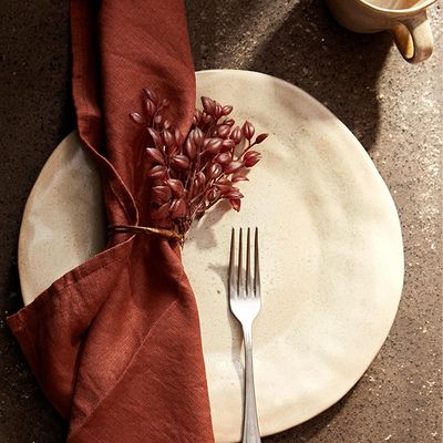 Red Plant Napkin Holders (Pack Of 2)