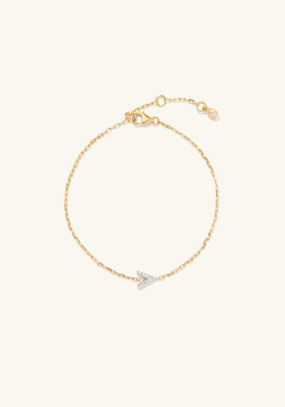 Diamond Letter Bracelet 