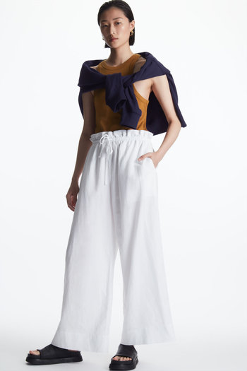 Wide-Leg Paperbag Trousers from Cos