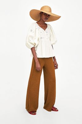 Embroidered Top from Zara
