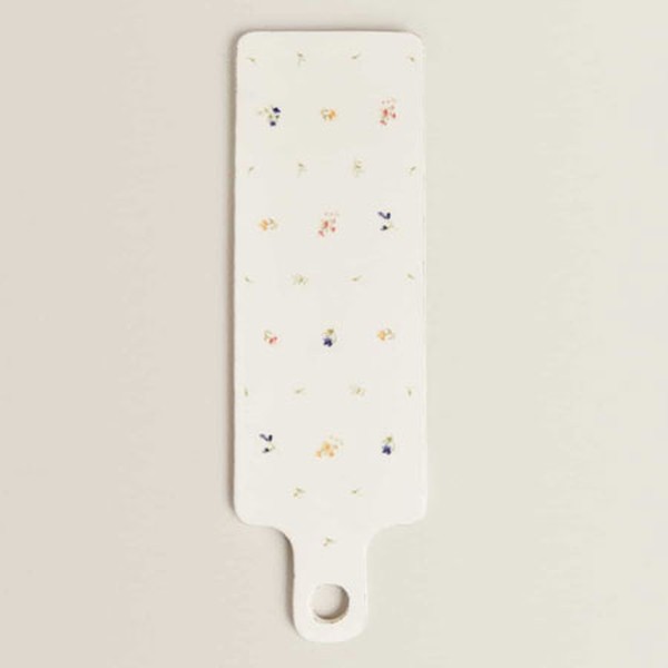 Floral Earthenware Cheese Board