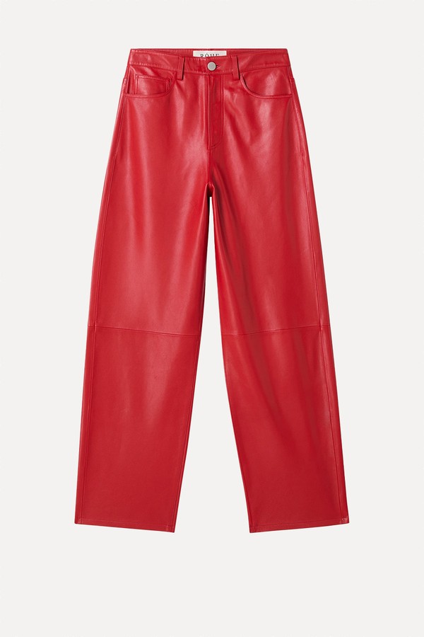 Wide-Leg Leather Trousers from Róhe