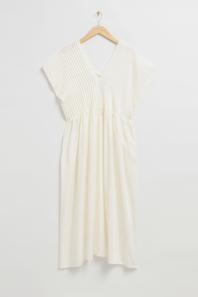 Pleated Midi Kaftan Dress from & Other Stories