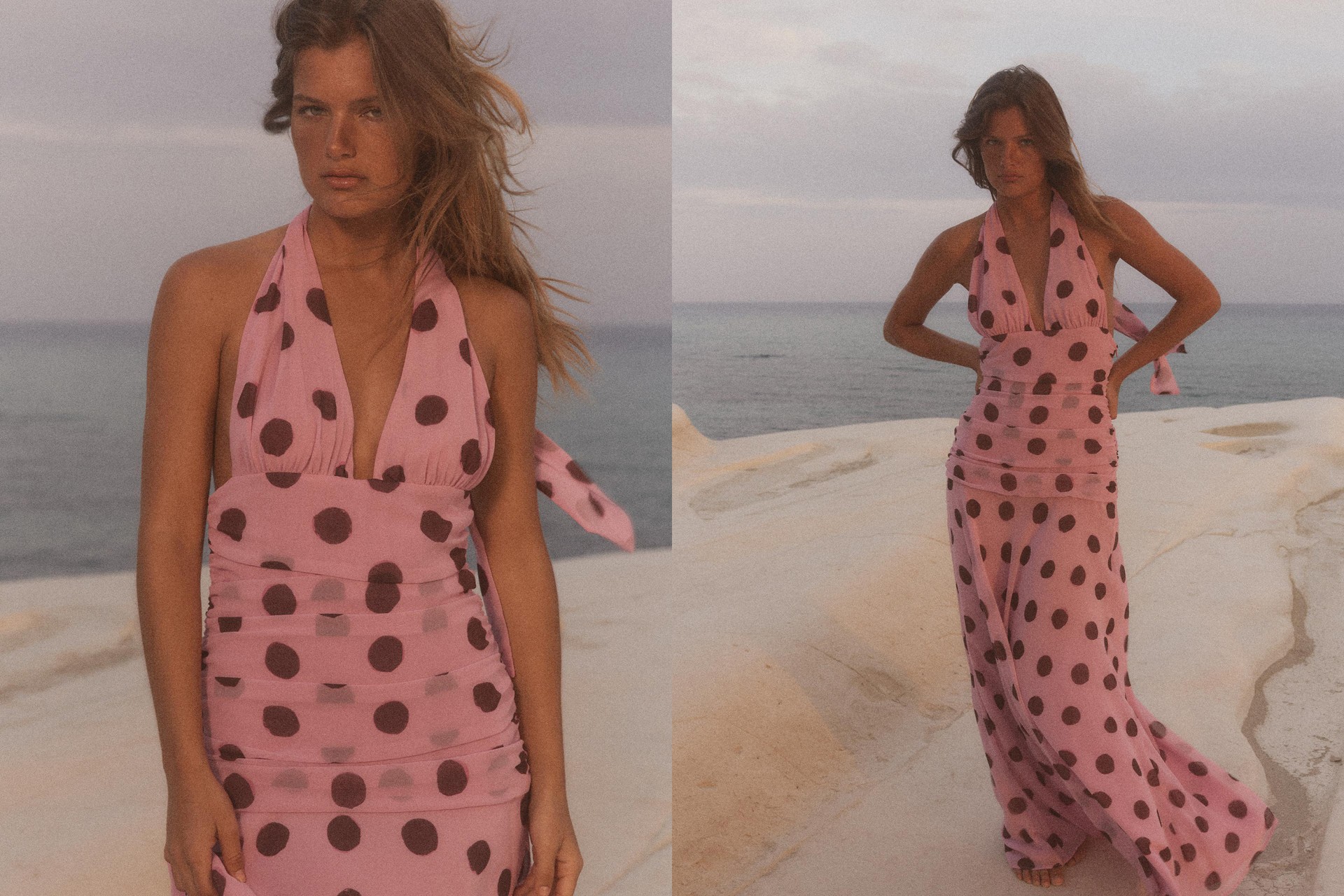 Polka Dot Long Dress from Zara
