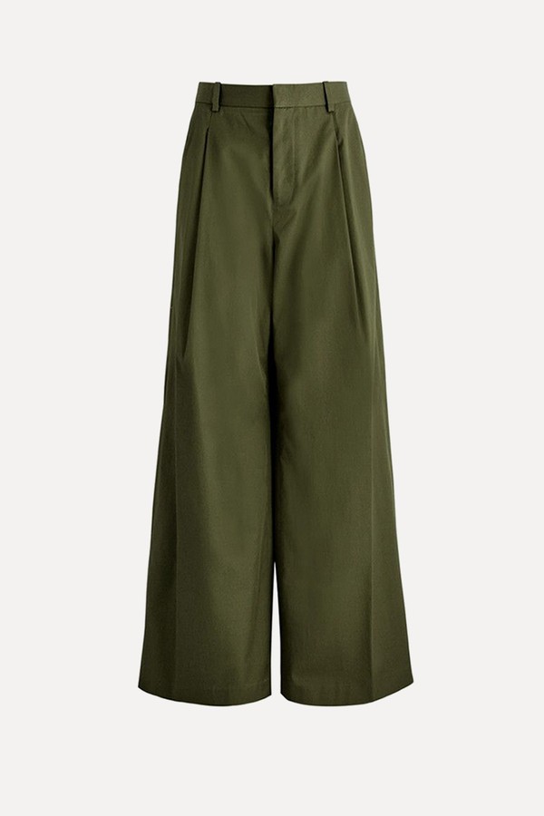 Wide-Leg Cotton Trousers from FRAME