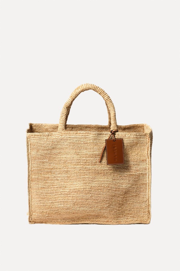 Woven Raffia Tote Bag from MANEBI