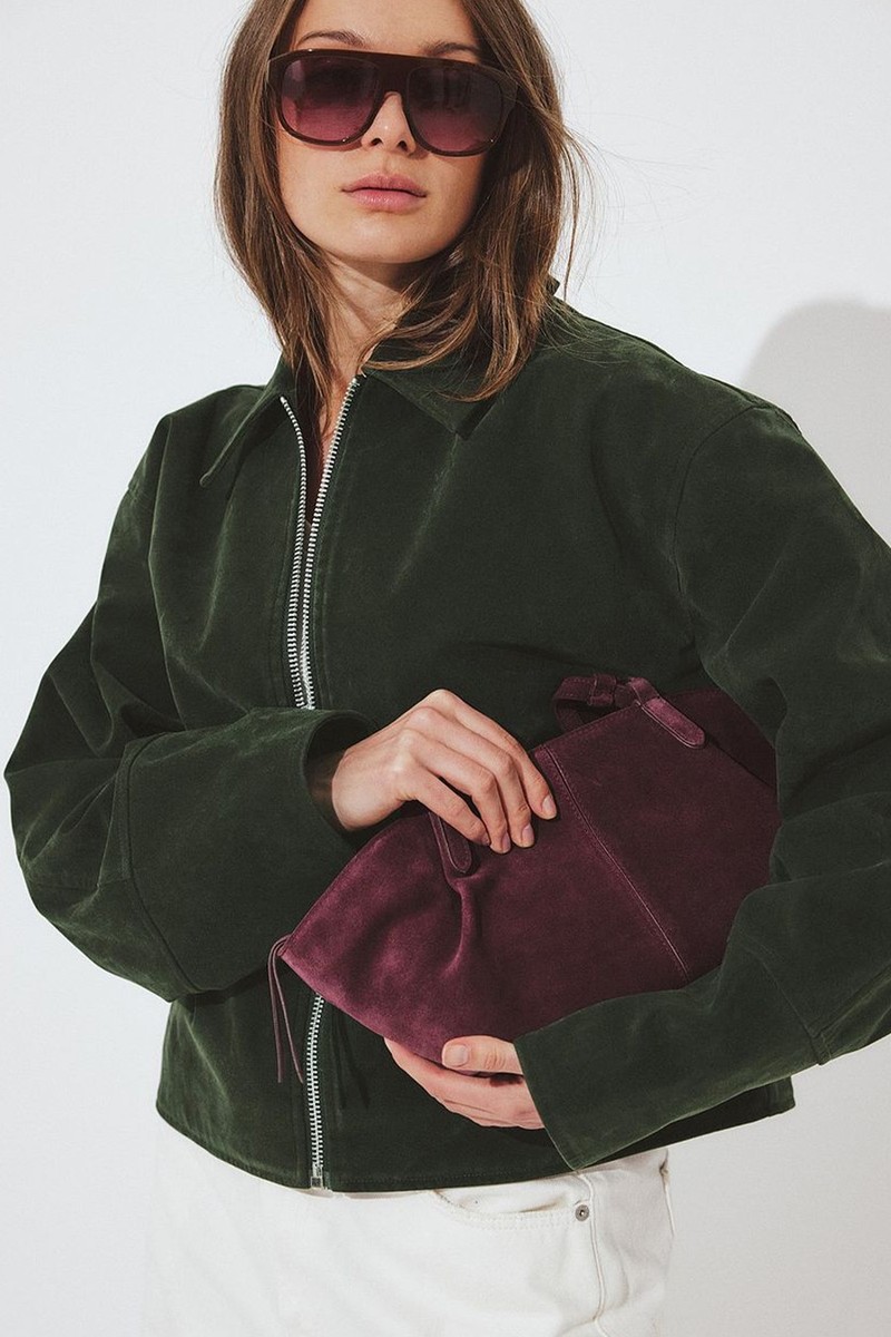 Faux Suede Zip Jacket  from Na-Kd