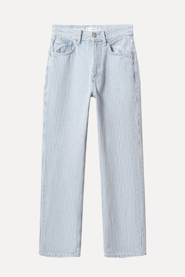 Straight Striped Jeans  from Mango
