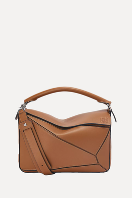 Small Leather Puzzle Top-Handle Bag from Loewe
