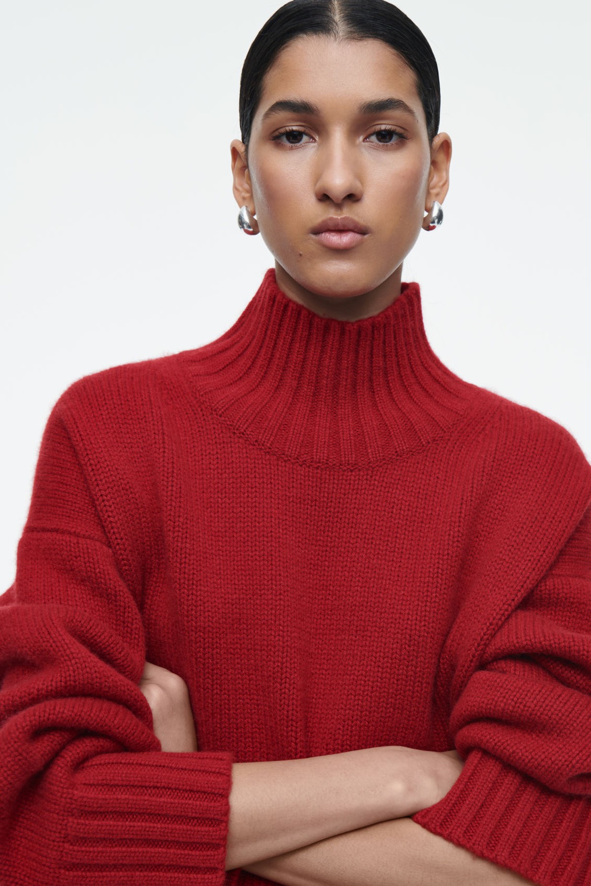 Chunky Pure Cashmere Turtleneck Jumper from COS