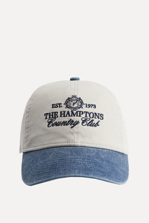 Embroidered-Motif Twill Cap from H&M