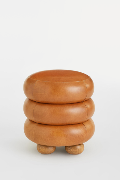 Tetbury Leather Stool from Soho Home