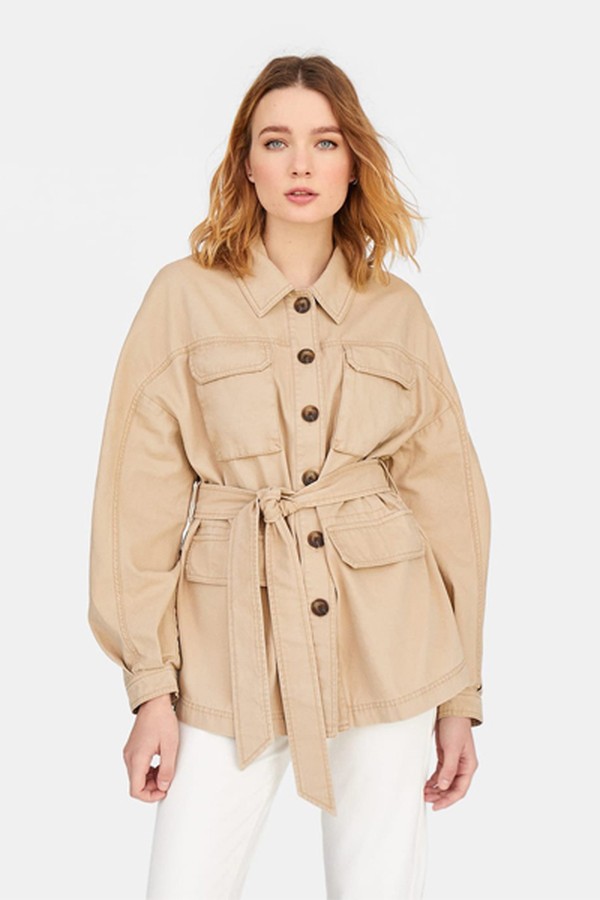 Safari Jacket Button Up Front from Stradivarius