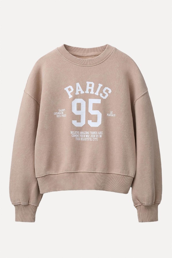 Faded Slogan Sweatshirt