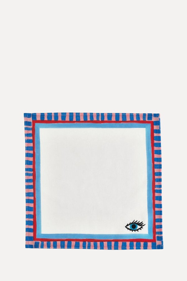 Set Of 4 Electric Coast Icon Napkins  from Eleanor Bowmer