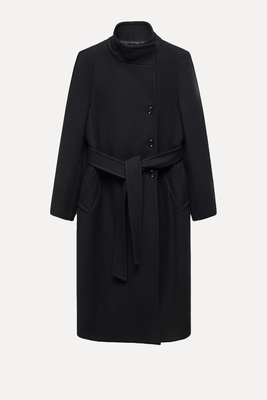Belted Manteco Wool Coat from Mango