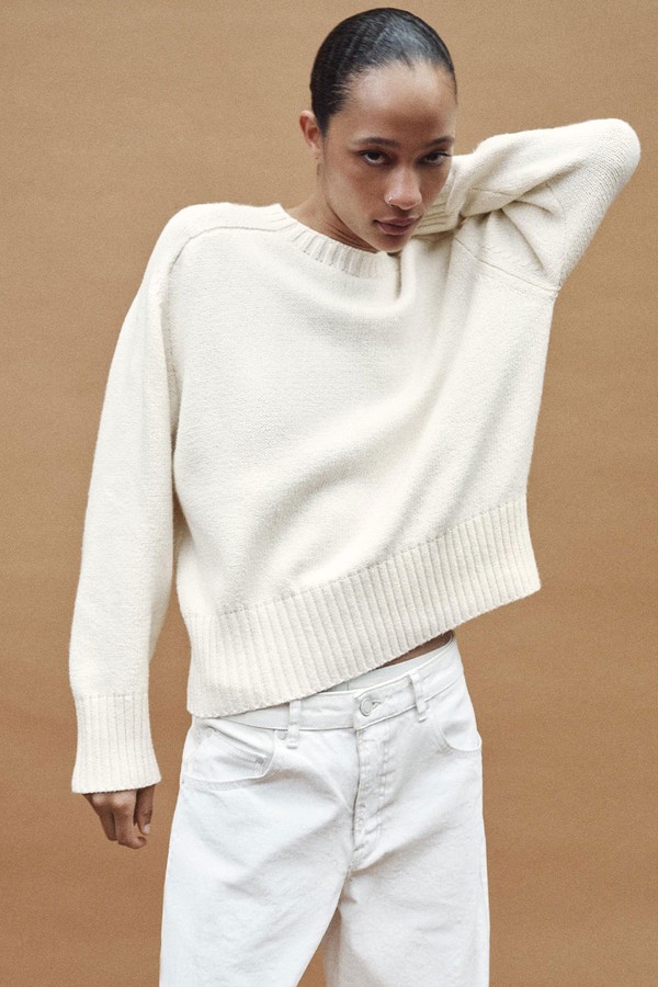 Plain Knit Sweater