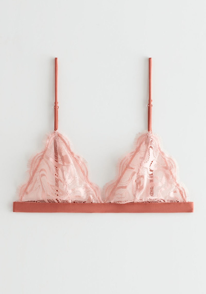 Abstract Lace Soft Bra  from & Other Stories 