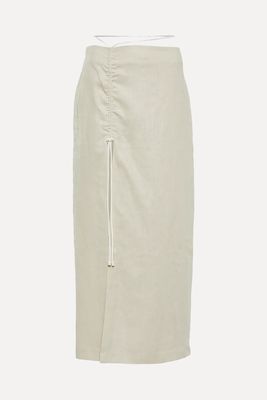 Musee Wrap Linen Midi Skirt from Sir The Label