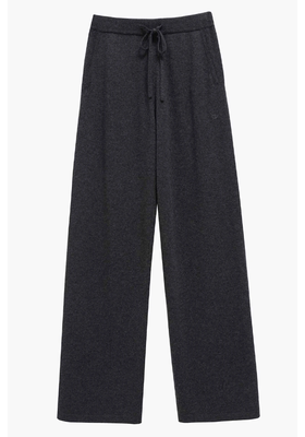 Charcoal Cashmere Wide-Leg Pants from Chinti & Parker