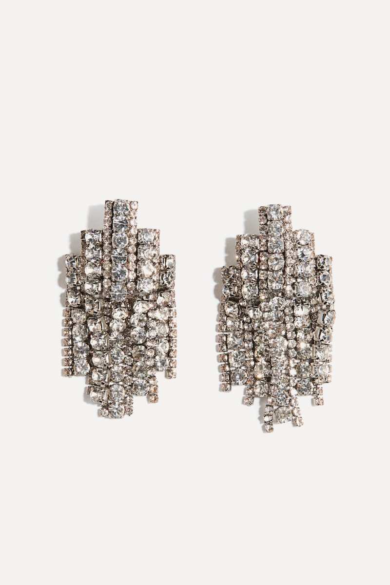 Rhinestone Earrings from H&M