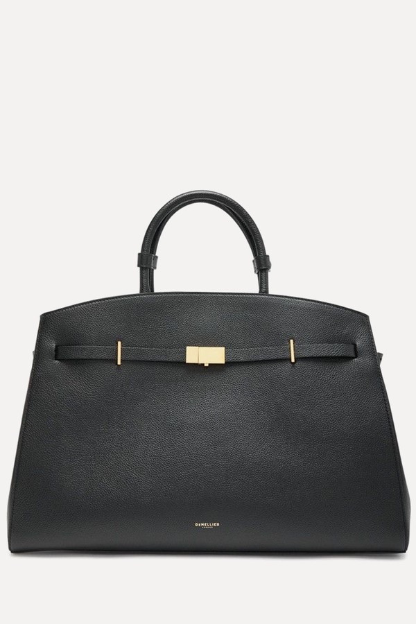 The Hudson Small Leather Top Handle Bag from Demellier