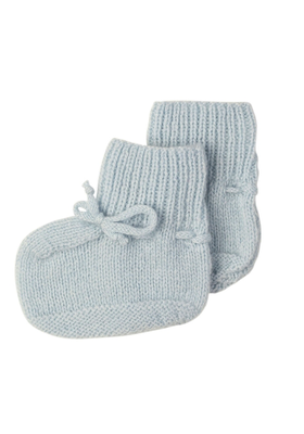 Hand Knitted Cashmere Baby Booties from Johnstons of Elgin