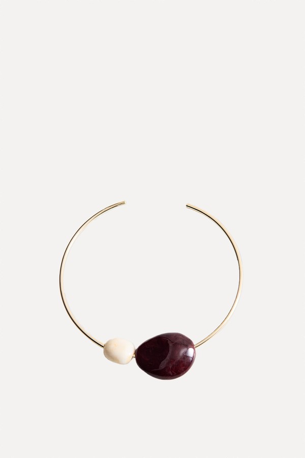 Beaded Rigid Collar from Mango