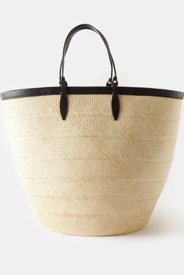 Large Iraca-Woven Basket Bag from Hunting Season