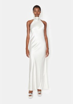 Satin Sienna Dress Platinum 