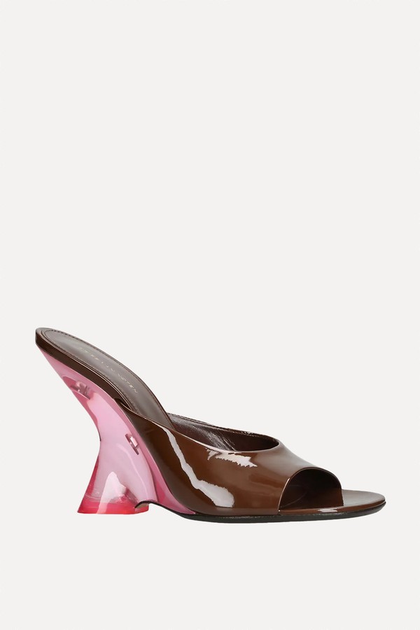 Bulle 105 Patent Leather Mules from Dries Van Noten