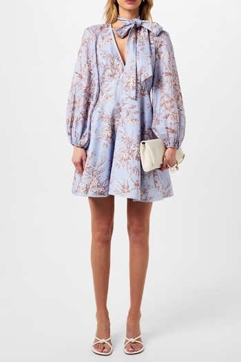 Tie Neck Mini Dress from Zimmermann