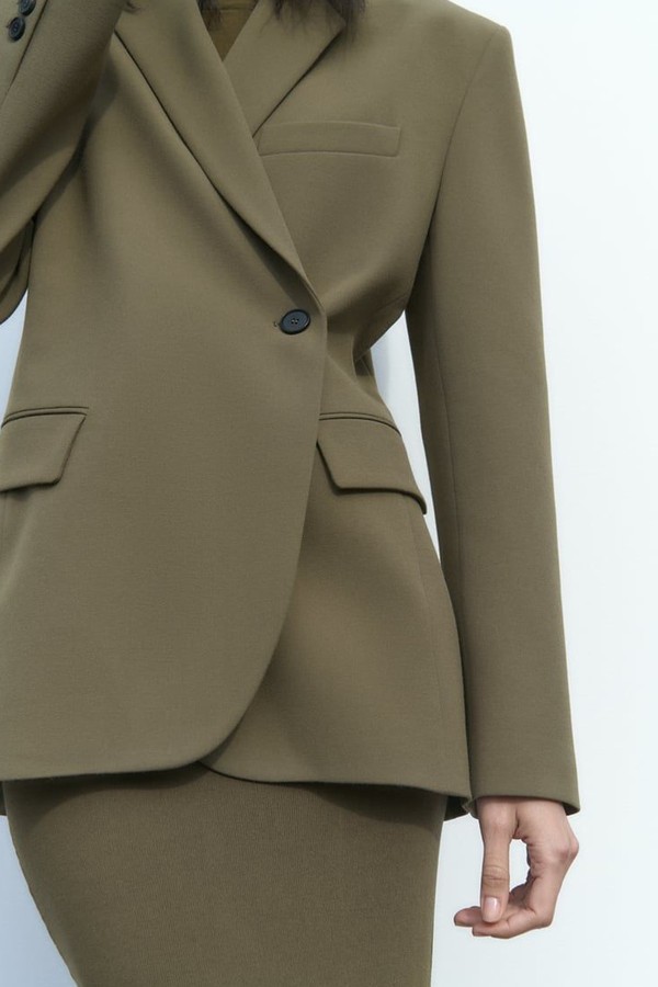 Double-Breasted Buttoned Blazer from Zara