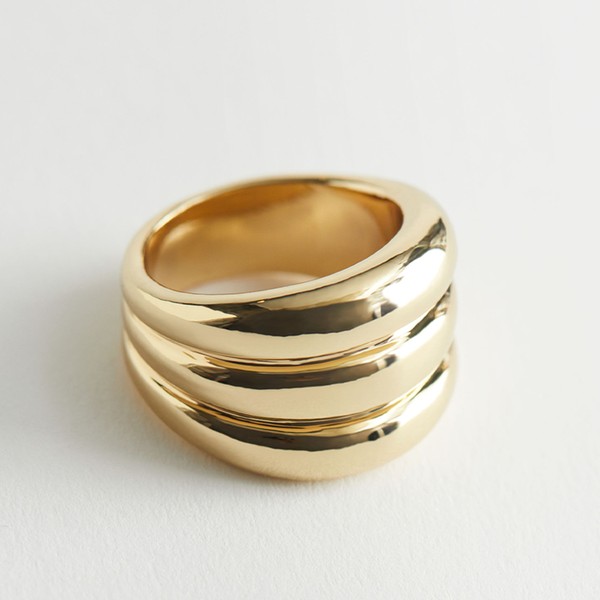 Chunky Embossed Layered Ring from & Other Stories