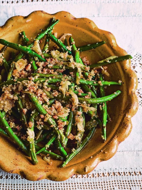 Sautéed Green Beans With Breadcrumbs & Lemon 