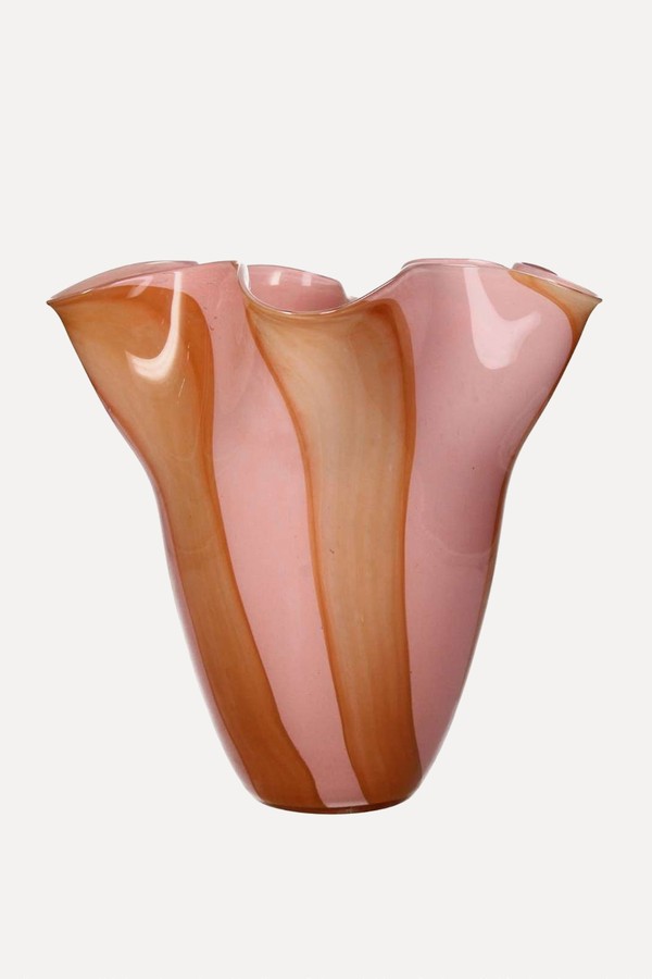 Peach Glass Vase from Casa By JJ