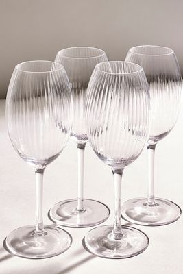 Clear Set of 4 Sienna Wine Glasses