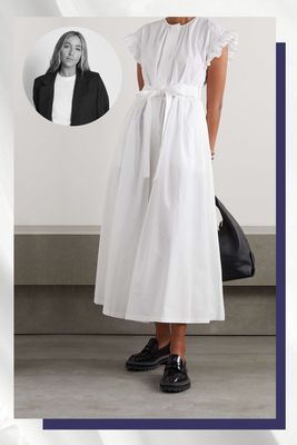 Belted Ruffled Organic Cotton-Poplin Maxi Dress, £590 | Patou