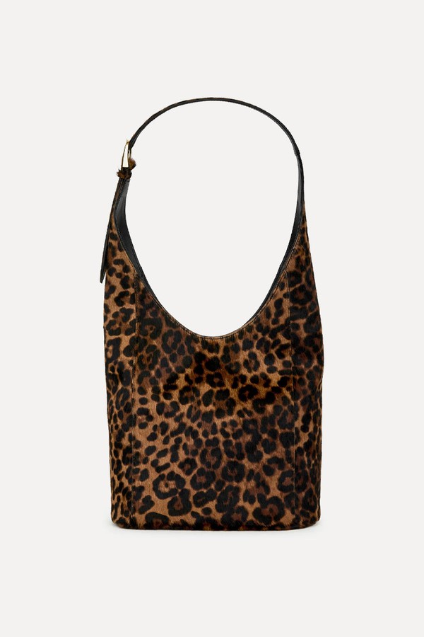 Pony Hair-Effect Suede Tote from Arket