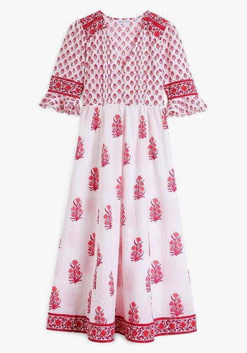 Strawberry Bouquet Maria Dress from Pink City Prints