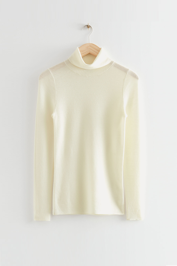 Fitted Merino Knit Turtleneck  from & Other Stories 